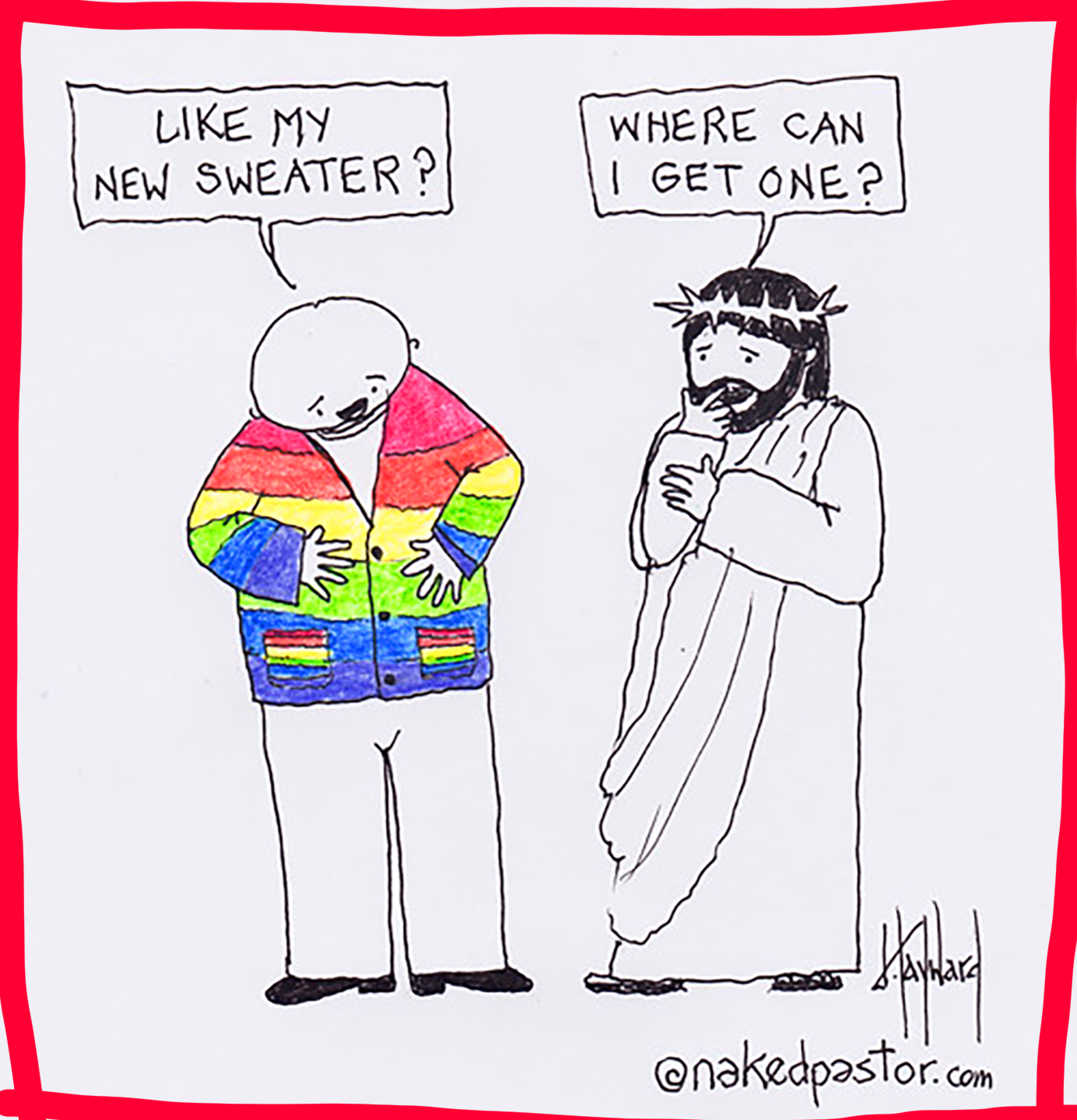 absolutt-rainbow genser